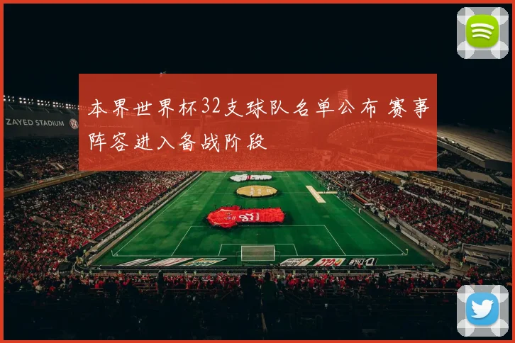本界世界杯32支球队名单公布 赛事阵容进入备战阶段